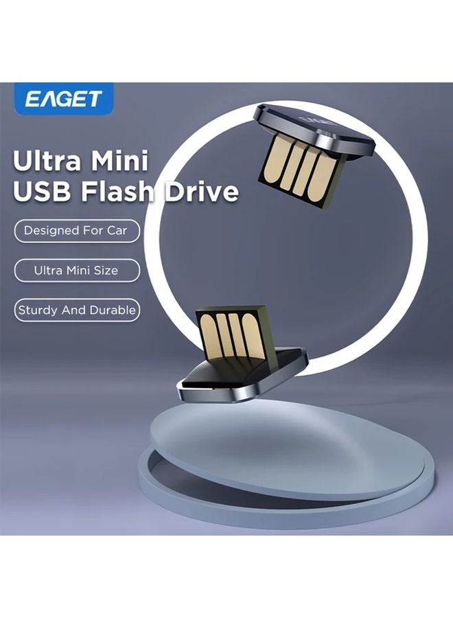 Eaget High Speed 64GB USB 2 0 Flash Drive Mini Button Design Portable Metal Pen Drive - Image 4